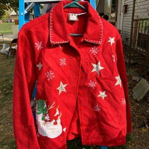 Vintage Wool Christmas Jacket